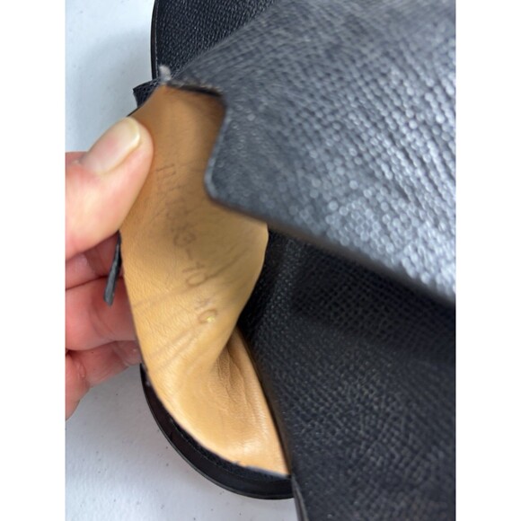 HERMES Paris Men\'s Izmir Sandals - Black Leather Slides - Size  9 read Desc) main image 4